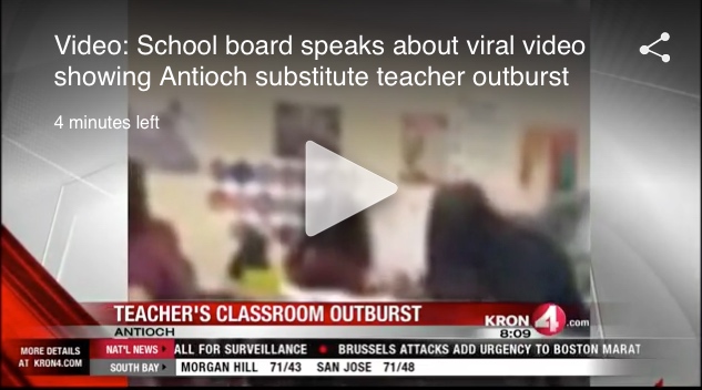 Substitute teacher has meltdown over rubber bands